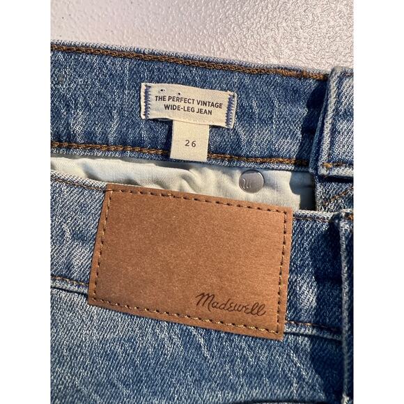 Madewell The Perfect Vintage Wide Leg Jeans Heathcote Wash Modern Contemporary - Picture 8 of 9